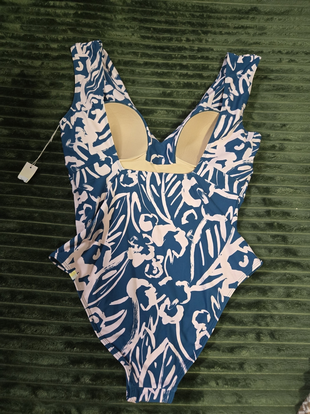 Summersalt Blue and White Floral-Print Women's One-Piece Swimsuit